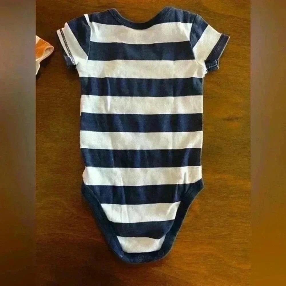 Set Of 3. Carters Boys 03 Months One Piece Outfit Stripes 0010